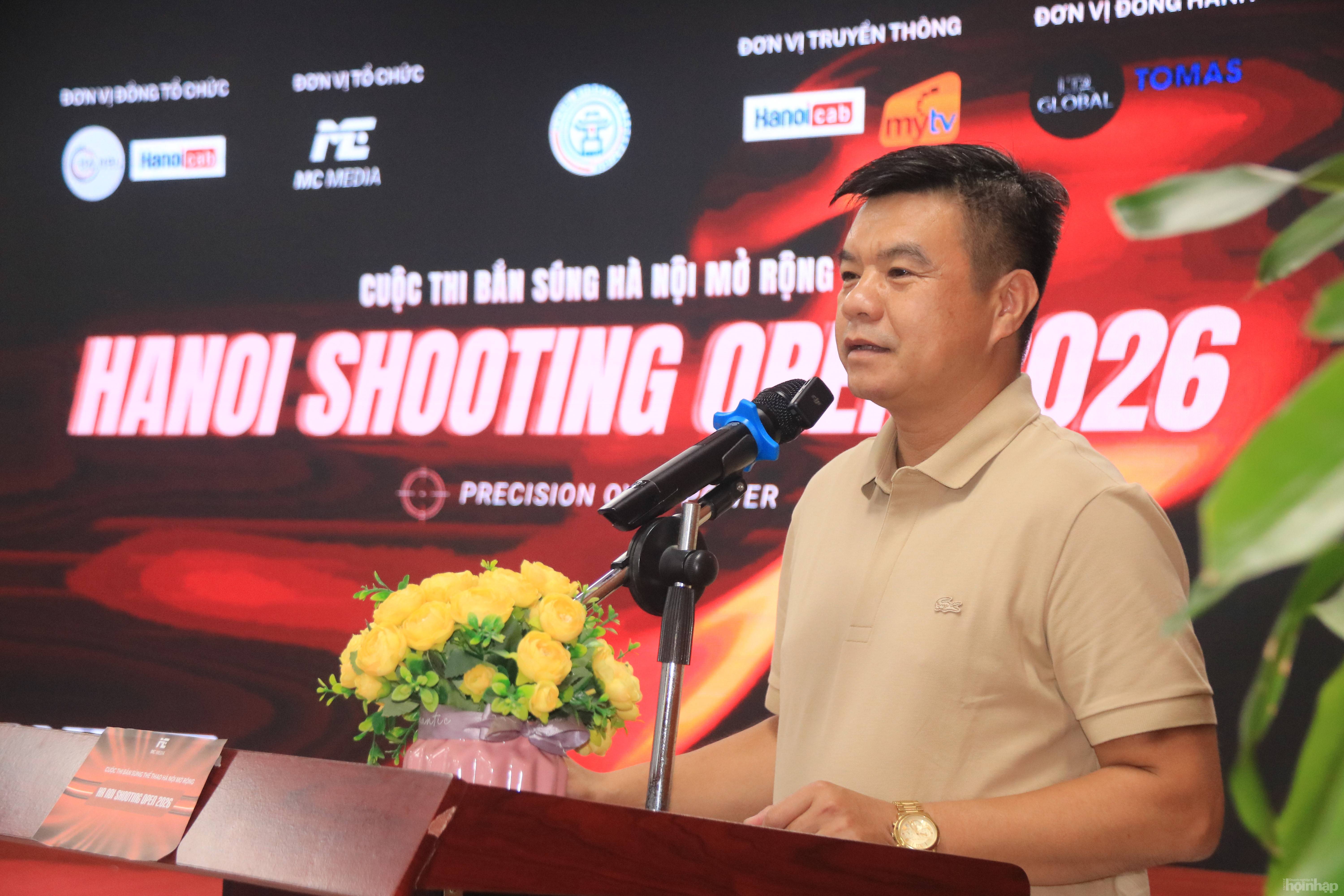 ông Phạm Ngọc Thắng – Chủ tịch Liên đoàn Bắn súng Thể thao Hà Nội, đại diện Hanoi Shooting Club 