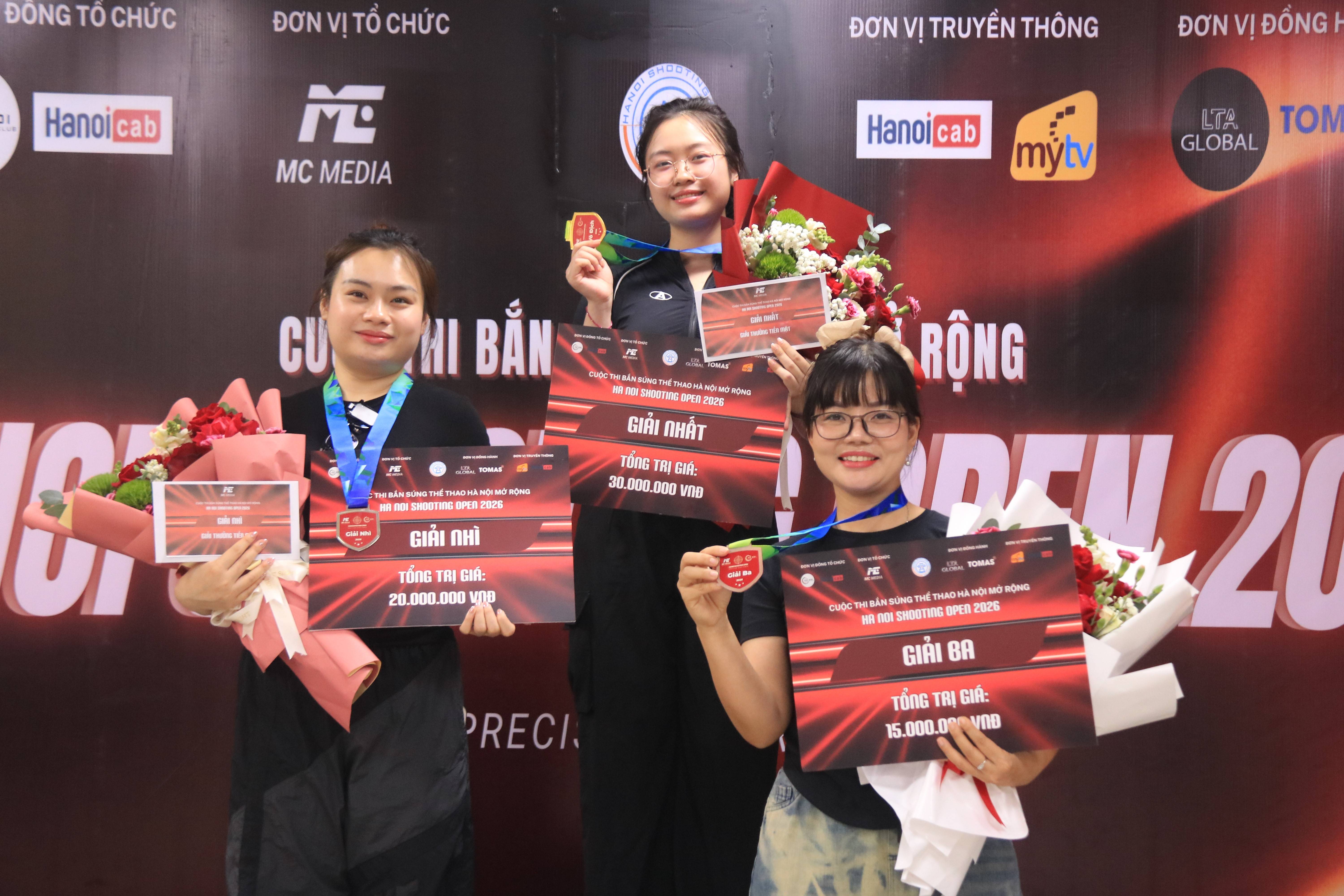 Vận động viên Nguyễn Thu Nga giành Huy chương Vàng tại “Hanoi Shooting Open 2026”