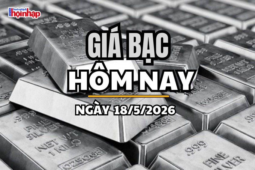 Giá bạc hôm nay 18/5/2026: Giá bạc trong nước và thế giới lao dốc, bạc Phú Quý đi ngang