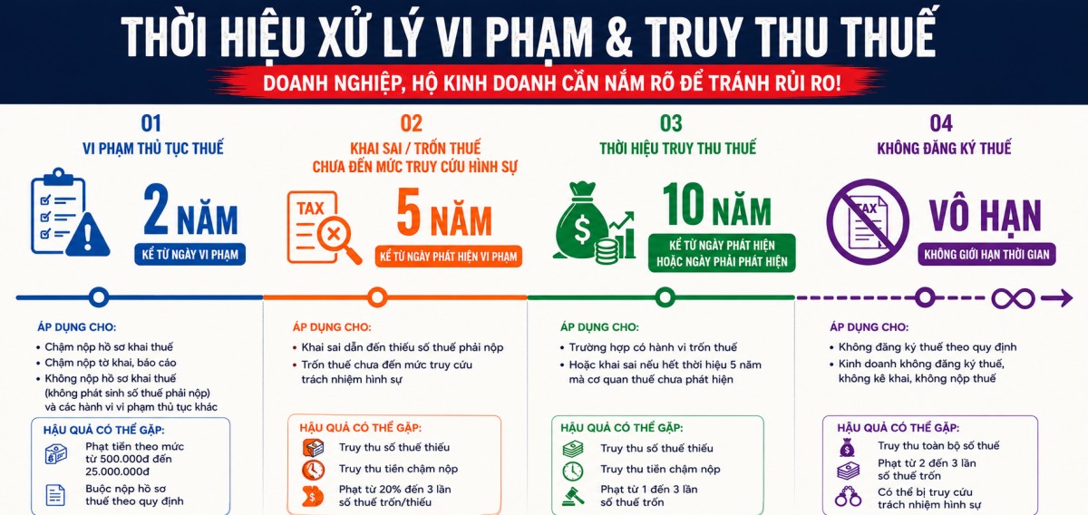 Hiểu sai "thời hiệu thuế", nhiều hộ kinh doanh có thể bị truy thu hàng chục năm