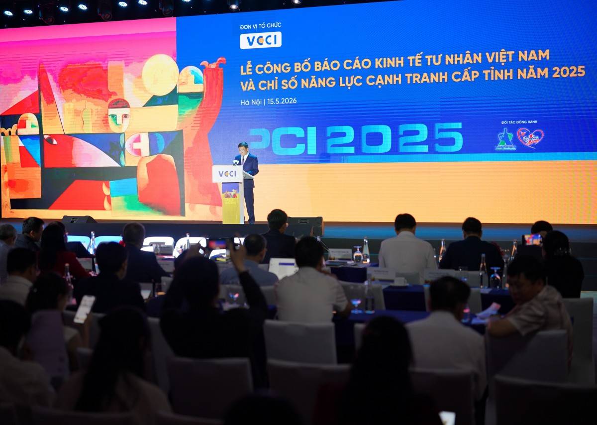 Lễ công bố Báo cáo Kinh tế tư nhân Việt Nam 2025 và Chỉ số Năng lực cạnh tranh cấp tỉnh năm 2025 (PCI 2025).