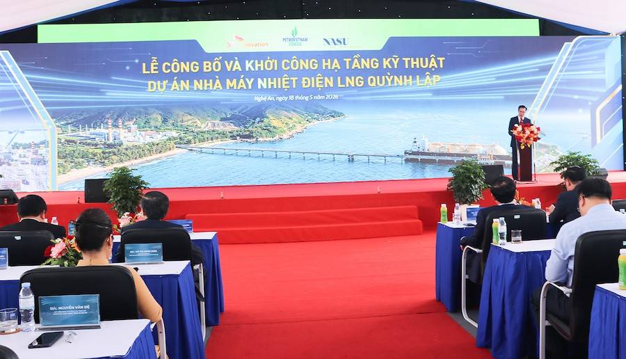 Lễ công bố và khởi công hạ tầng kỹ thuật Dự án Nhà máy Nhiệt điện LNG Quỳnh Lập