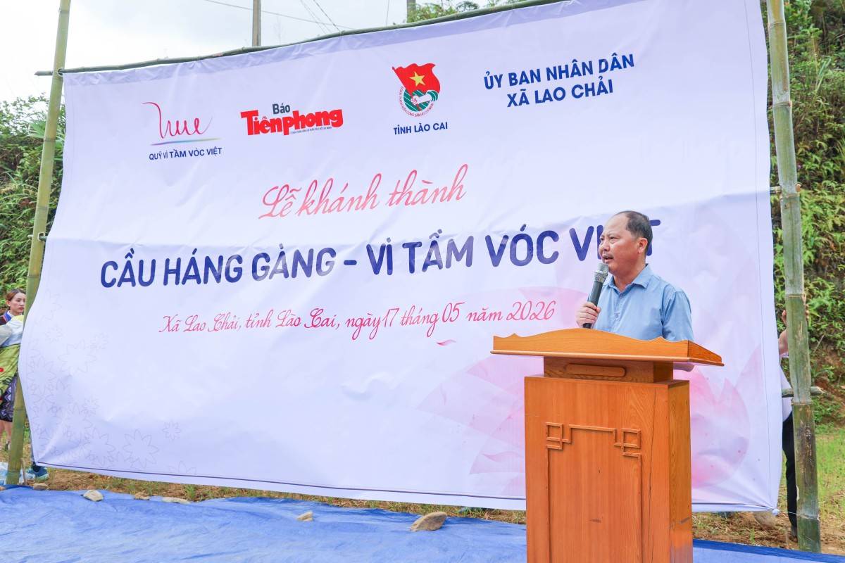 Quỹ Vì Tầm Vóc Việt khánh thành cầu Háng Gàng - Vì Tầm Vóc Việt tại Lào Cai