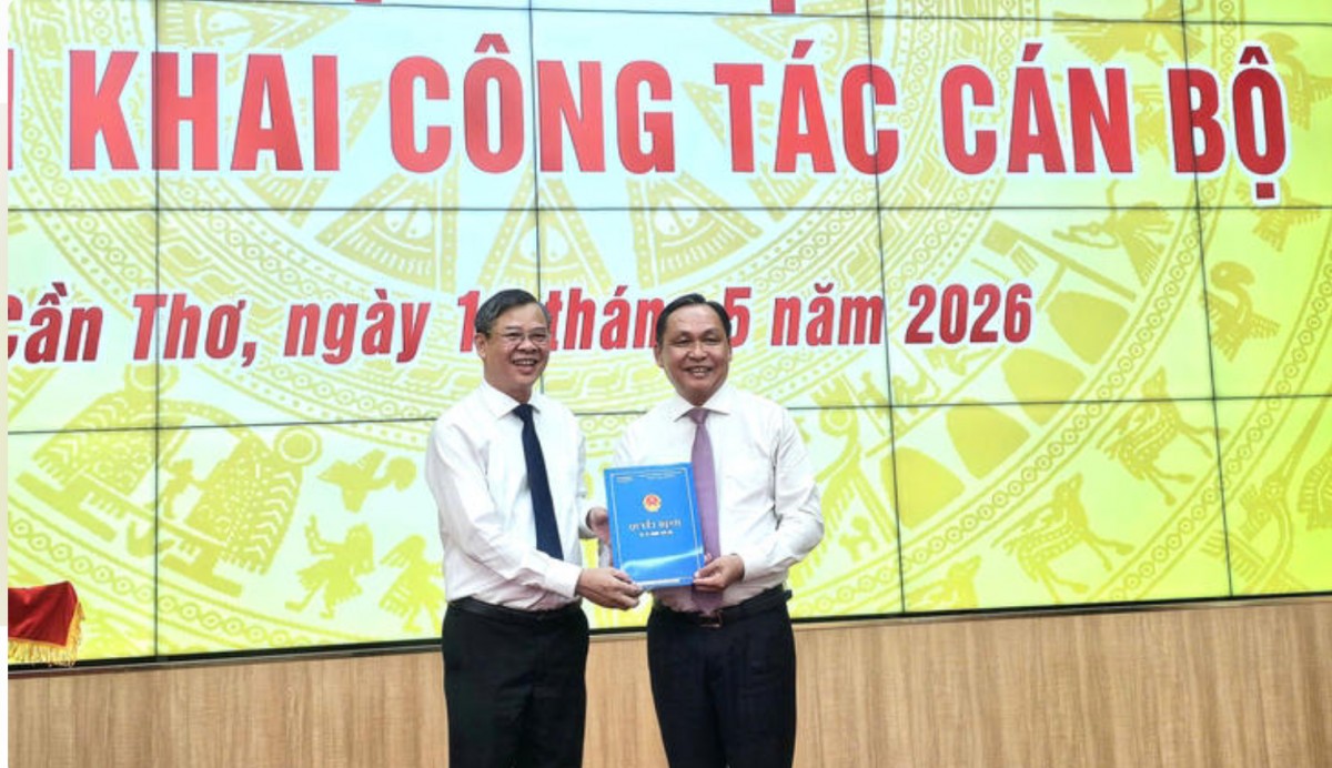Cần Thơ bổ nhiệm ông Lê Công Lý giữ chức Phó ban thường trực Đảng ủy, Phó Chủ tịch UBND TP. Cần Thơ