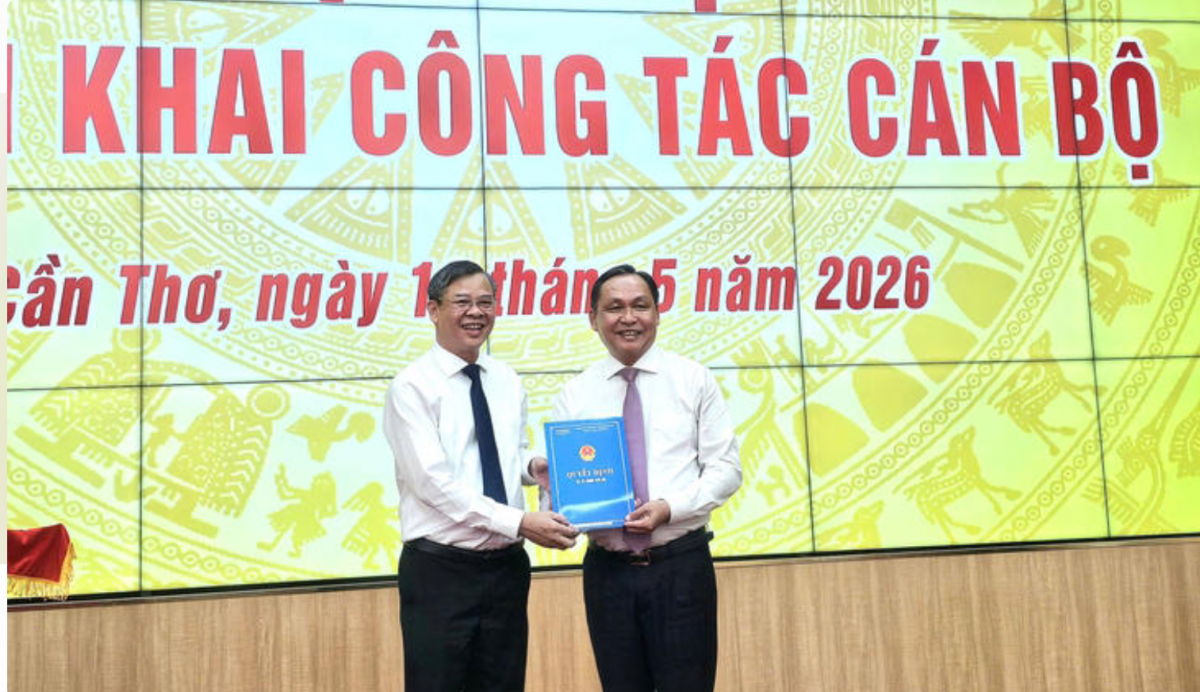 Cần Thơ bổ nhiệm ông Lê Công Lý giữ chức Phó ban thường trực Đảng ủy, Phó Chủ tịch UBND TP. Cần Thơ