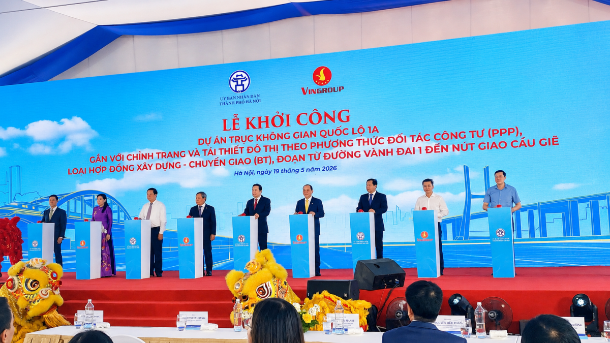 Hà Nội khởi công mở rộng quốc lộ 1 quy mô 16 làn xe hiện đại