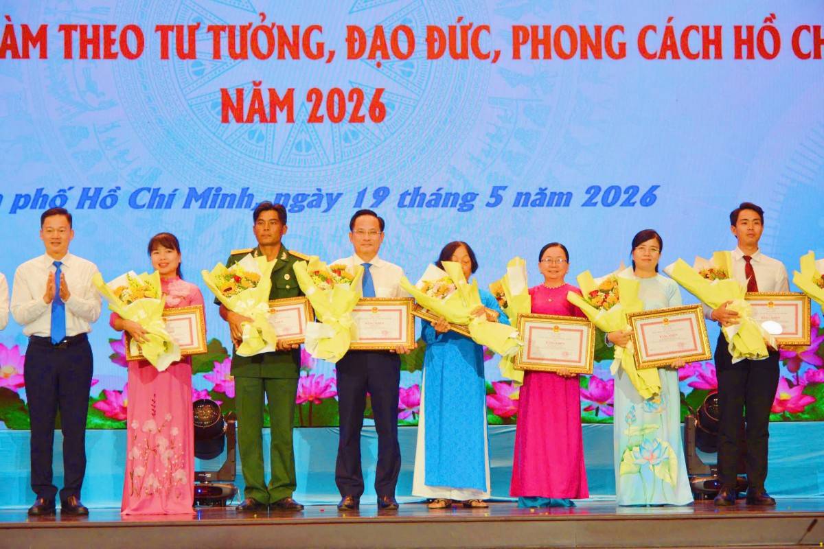 Các cá nhân, tập thể các tập thể, cá nhân tiêu biểu, xuất sắc trong học tập và làm theo tư tưởng, đạo đức, phong cách Hồ Chí Minh năm 2026 