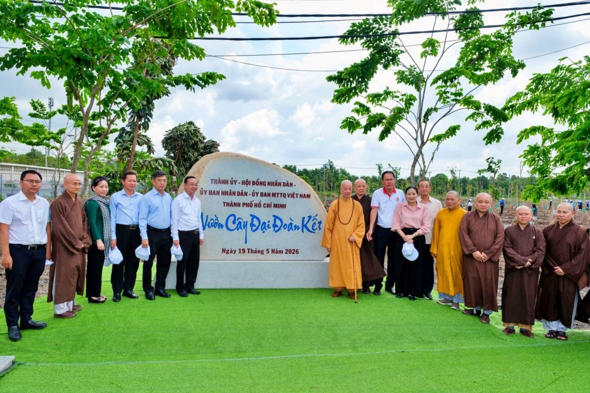 Đại biểu tham quan khu vực trồng cây