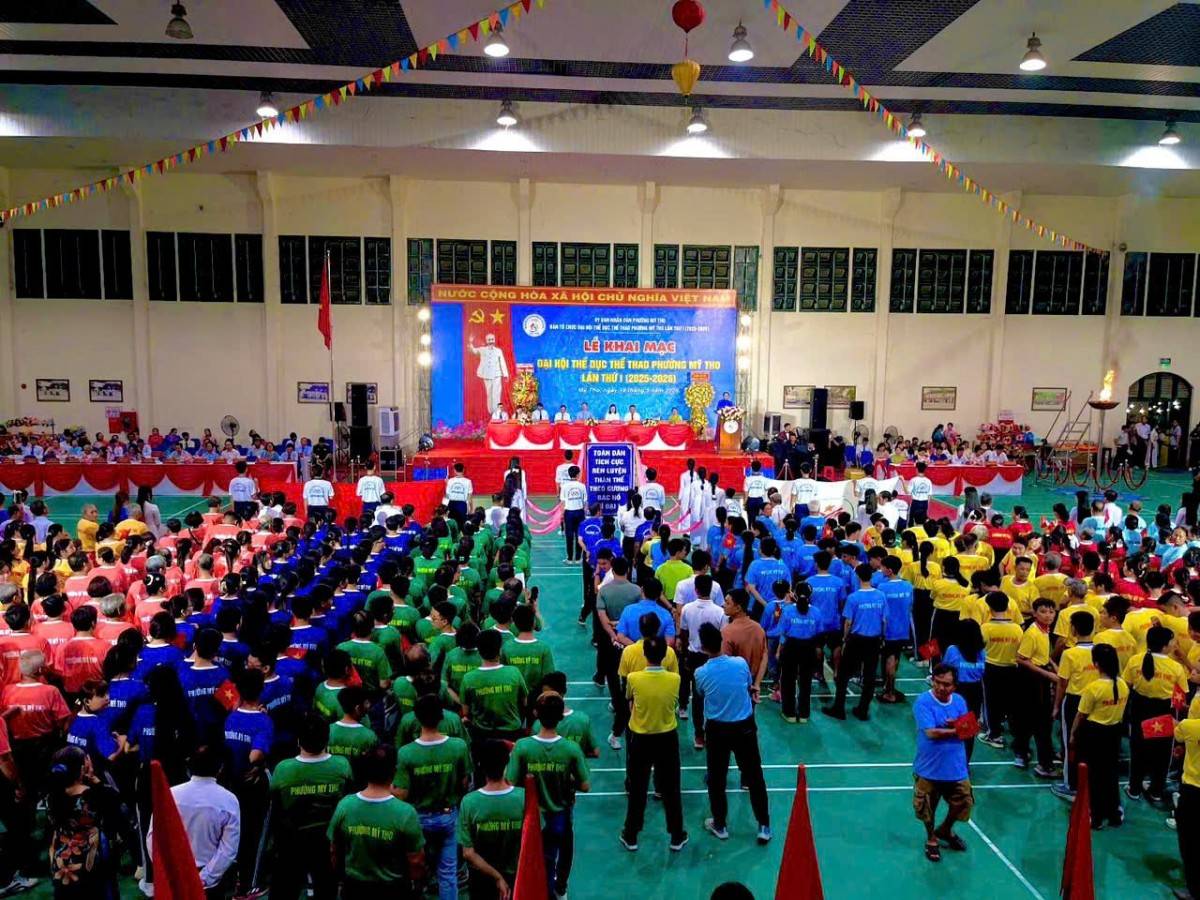 Phường Mỹ Tho khai mạc Đại hội Thể dục thể thao lần thứ I