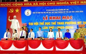 Đồng Tháp: Phường Mỹ Tho khai mạc Đại hội Thể dục thể thao lần thứ I
