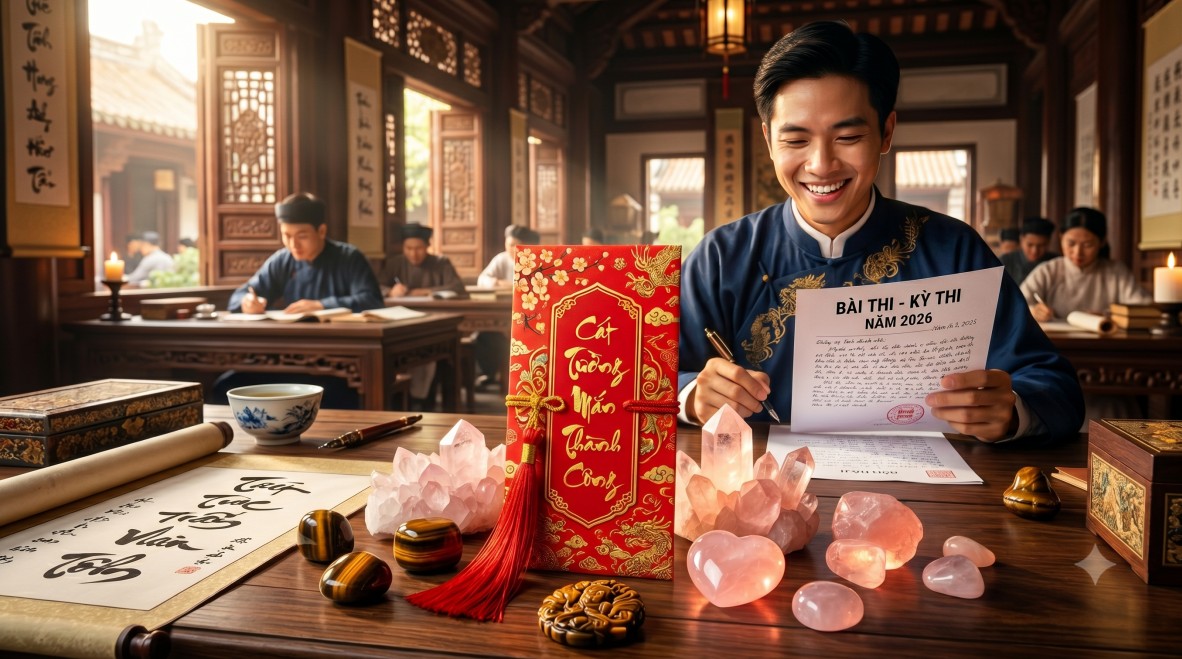 Phong thủy thi cử: Sĩ tử sinh năm 2008 và 2011 mang theo vật này vào phòng thi năm 2026 để "vạn sự hanh thông", điểm số như ý!