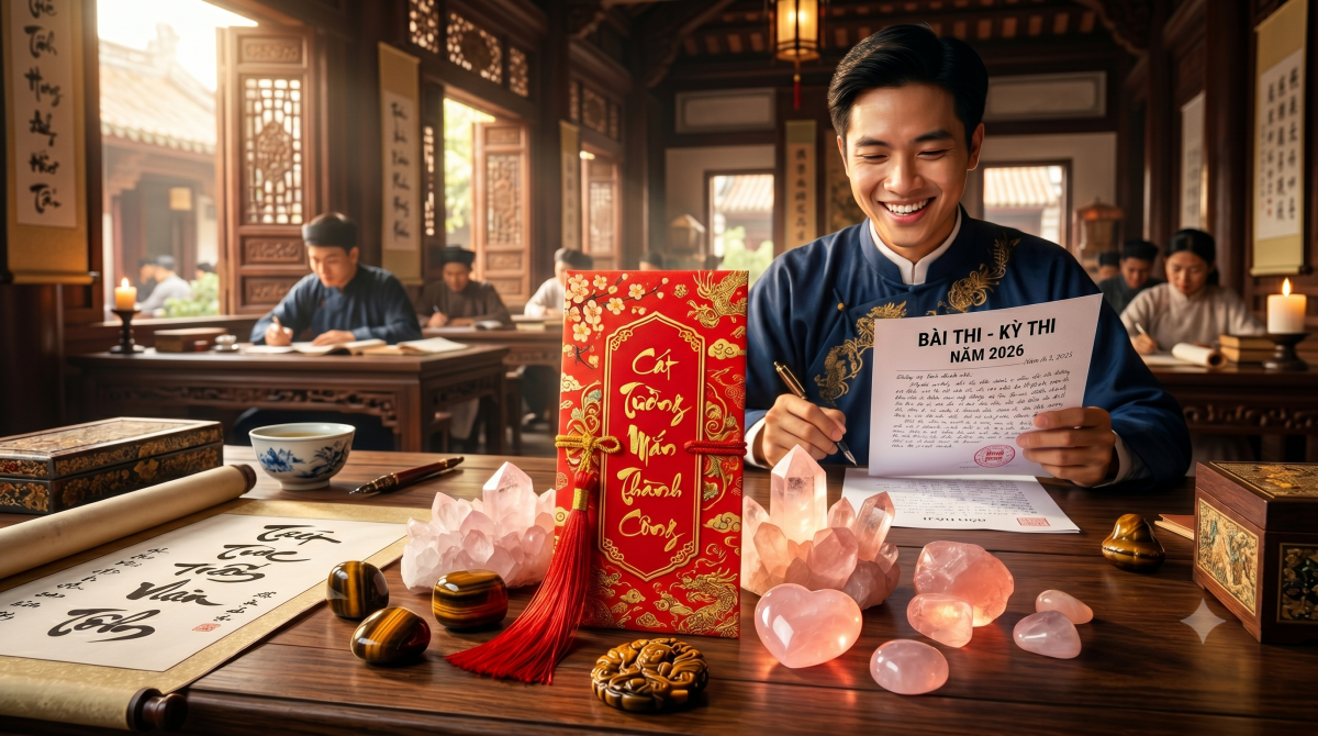 Phong thủy thi cử: Sĩ tử sinh năm 2008 và 2011 mang theo vật này vào phòng thi năm 2026 để 