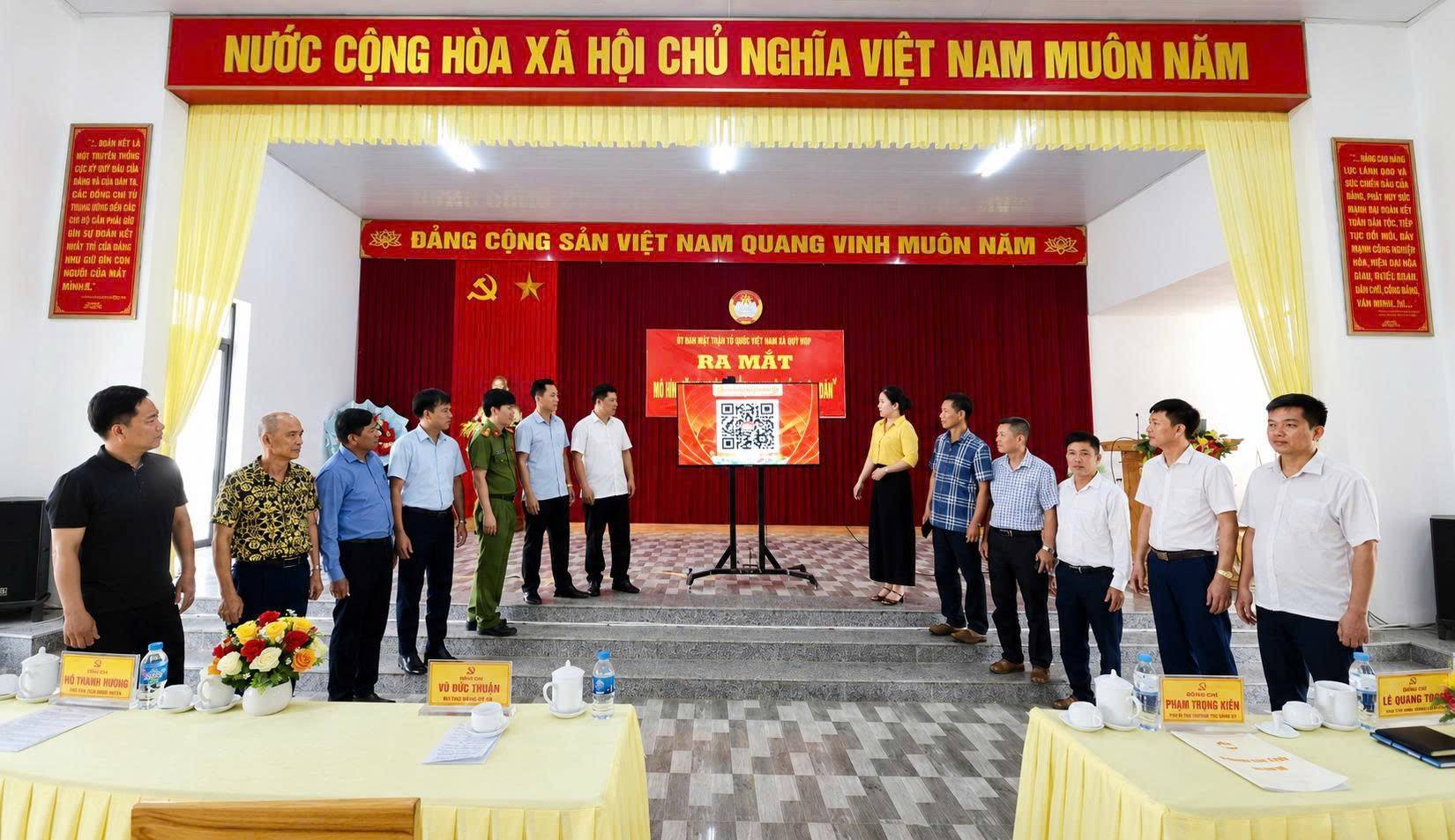 Châu Quế ra mắt mô hình quét mã QR, tăng kết nối số giữa chính quyền, người dân và doanh nghiệp
