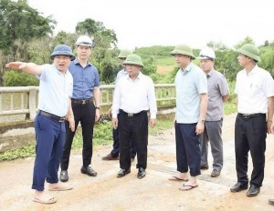 Nghệ An: Lãnh đạo tỉnh đi kiểm tra hiện trường để xử lý các vướng mắc liên quan Dự án Hồ chứa nước Bản Mồng