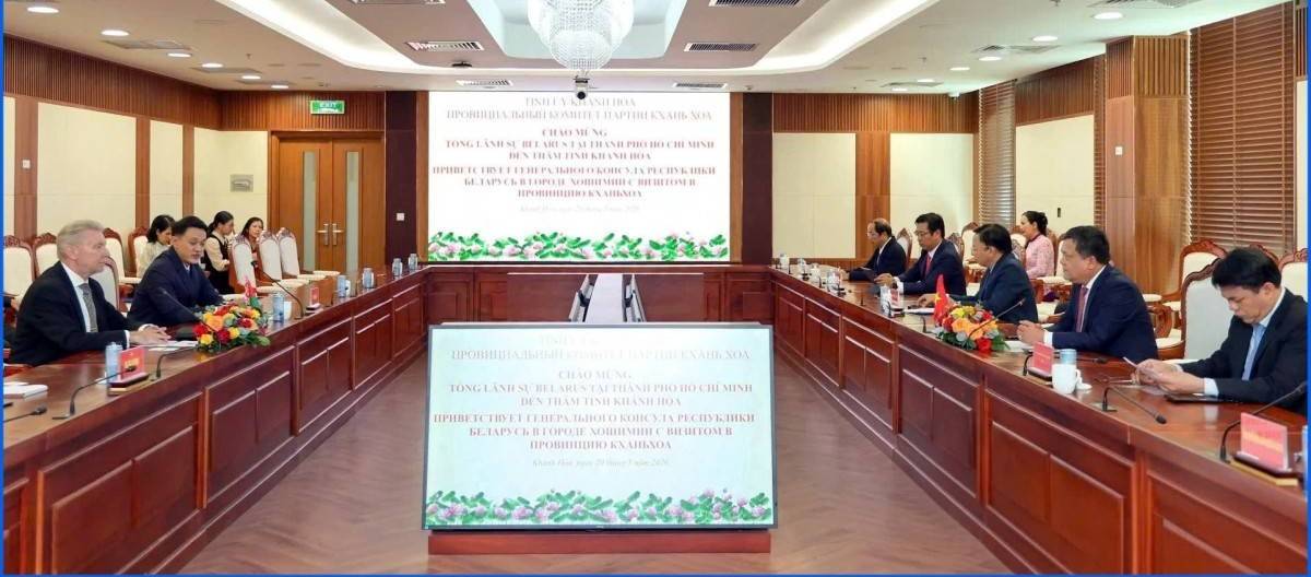 Khánh Hòa tăng cường hợp tác với Cộng hòa Belarus, hướng tới ký kết thỏa thuận phát triển