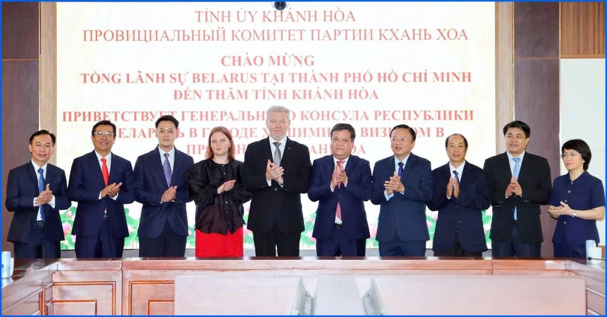 Khánh Hòa tăng cường hợp tác với Cộng hòa Belarus, hướng tới ký kết thỏa thuận phát triển