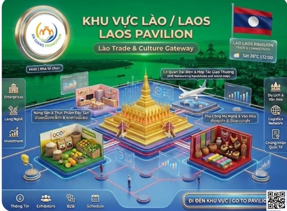 Hội chợ Thương mại quốc tế Tịnh Biên – An Giang 2026 quy tụ 260 gian hàng