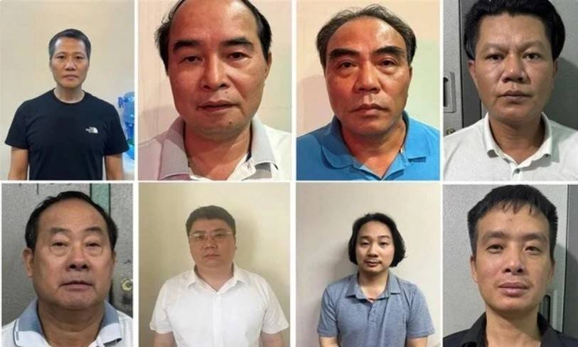 Các đối tượng đã bị bắt trong vụ đại án này.