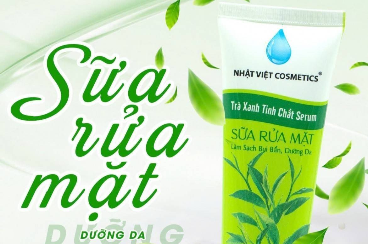 Thu hồi khẩn sữa rửa mặt Nhật Việt Cosmetics chứa trà xanh serum trên toàn quốc