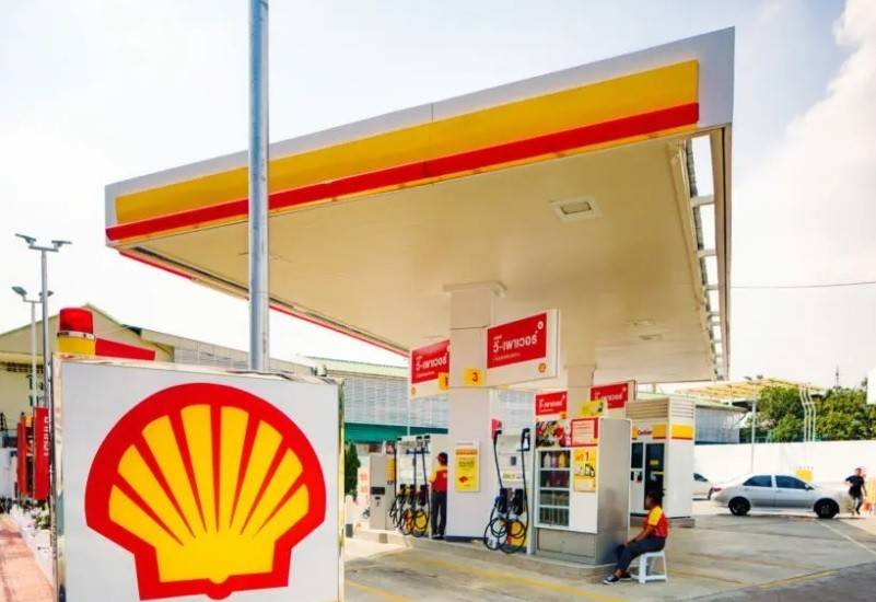 Trạm xăng Shell ở Bangkok Thái Lan.
