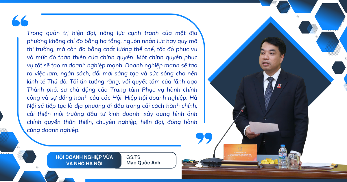 Hà Nội kiến tạo môi trường hành chính số đồng hành doanh nghiệp
