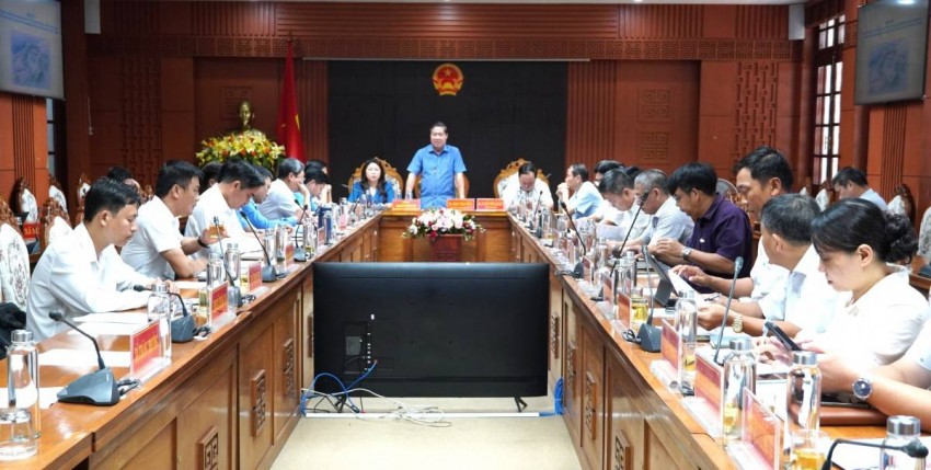 Phó Chủ tịch UBND thành phố Phan Thái Bình phát biểu tại hội nghị