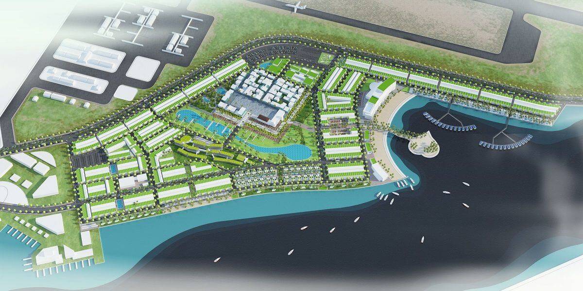Phối cảnh mặt bằng tổng thể dự án Cam Ranh City Gate (Ảnh: camranhcitygate.info).
