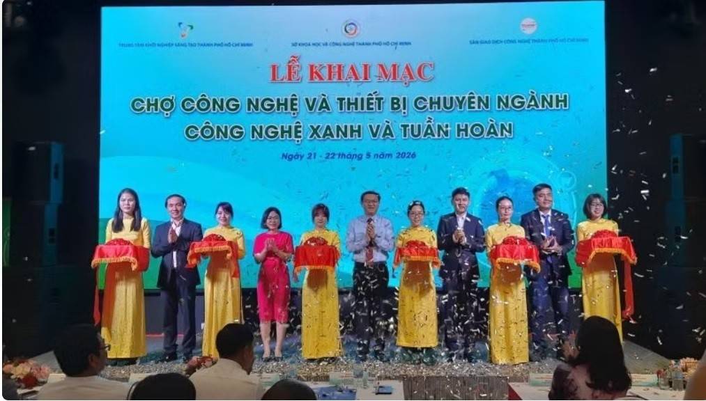 Nghi thức khai mạc Techmart 2026.