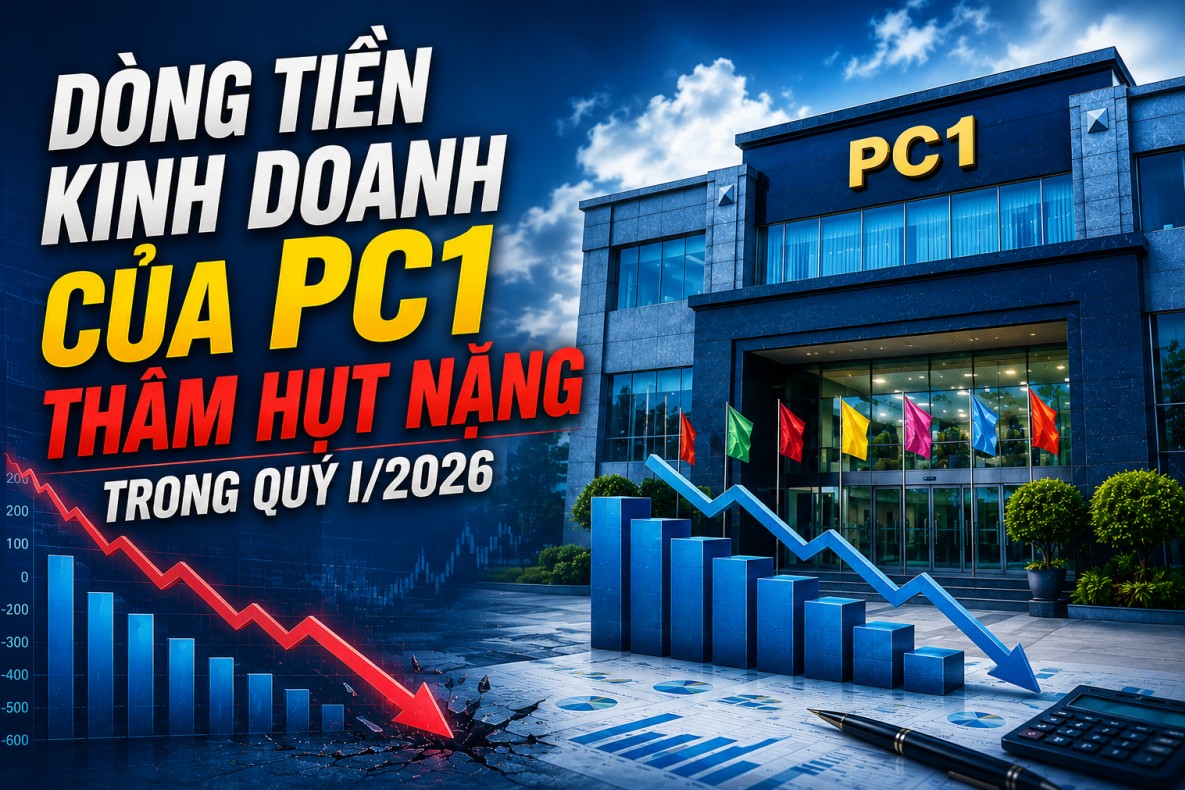 PC1 kiếm đậm trong quý đầu năm, vì sao dòng tiền vẫn thâm hụt hàng trăm tỷ đồng?