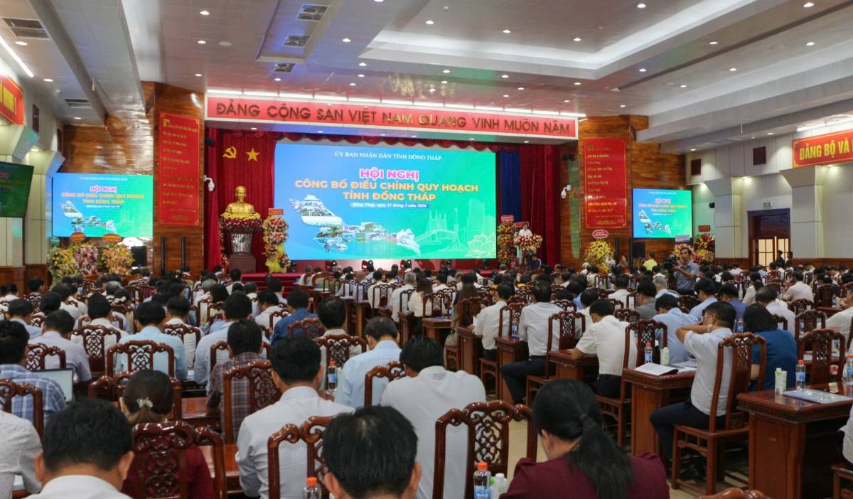 Toàn cảnh hội nghị công bố quy hoạch tỉnh Đồng Tháp