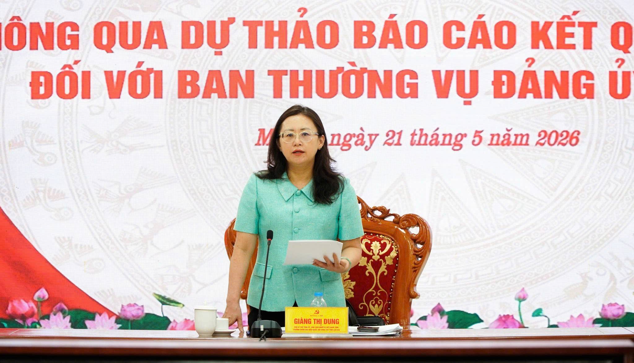 Đoàn giám sát Tỉnh ủy Lào Cai Đẩy nhanh thực hiện nghị quyết chiến lược tại các xã