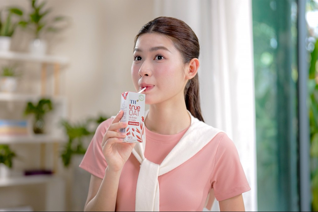 TH ra mắt sữa yến mạch vị tự nhiên TH true OAT Creamy thơm ngon ngậy