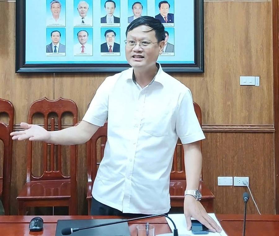 Giám đốc Sở Khoa học và Công nghệ tỉnh nghệ An Nguyễn Quý Linh phát biểu tại Hội nghị