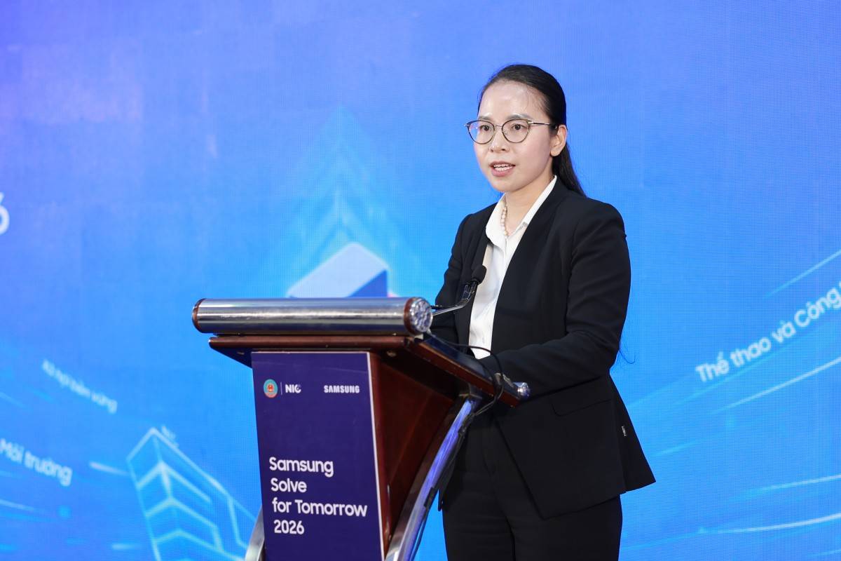 Bà Kim Ngọc Thanh Nga- Phó Giám đốc Trung tâm Đổi mới sáng tạo Quốc gia- Bộ Tài chính