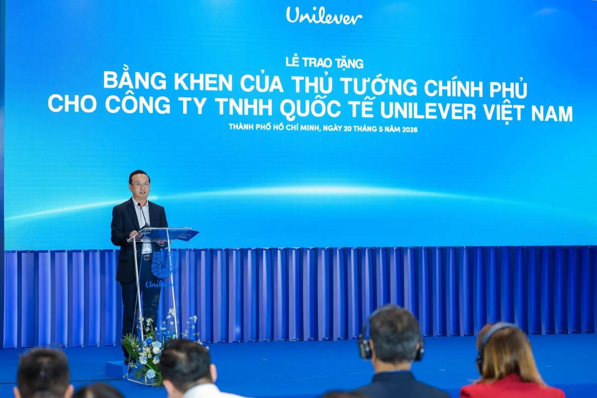 Unilever Việt Nam nhận Bằng khen của Thủ tướng Chính phủ