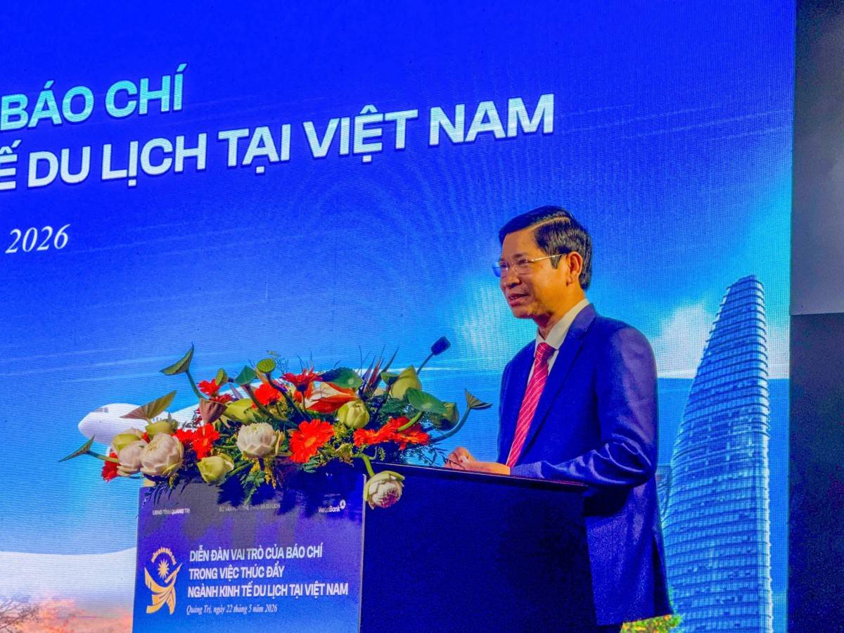 Ông Hồ An Phong, Thứ trưởng Bộ Văn hóa Thể thao và Du lịch phát biểu tại Diễn đàn