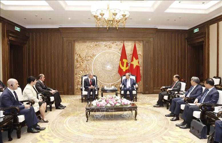 Tổng Bí thư, Chủ tịch nước khẳng định Việt Nam coi trọng, sẵn sàng tạo điều kiện thuận lợi cho các tập đoàn công nghệ cao của Hoa Kỳ đầu tư, kinh doanh tại Việt Nam - Ảnh: TTXVN