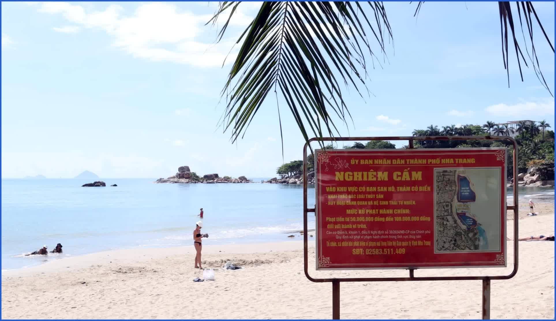 Khánh Hòa: Xử lý nghiêm hành vi xâm hại nghiêm trọng hệ sinh thái rạn san hô Vịnh Nha Trang