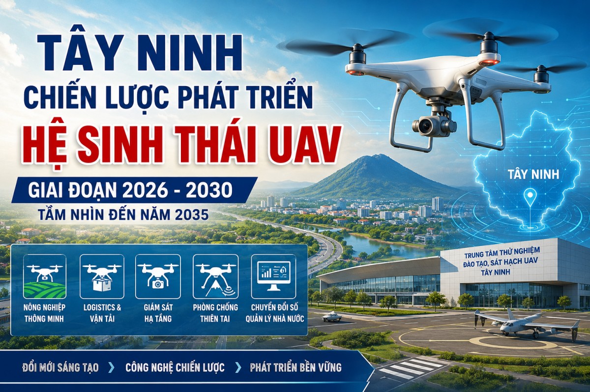 Tây Ninh xây dựng hệ sinh thái UAV chiến lược phát triển bền vững