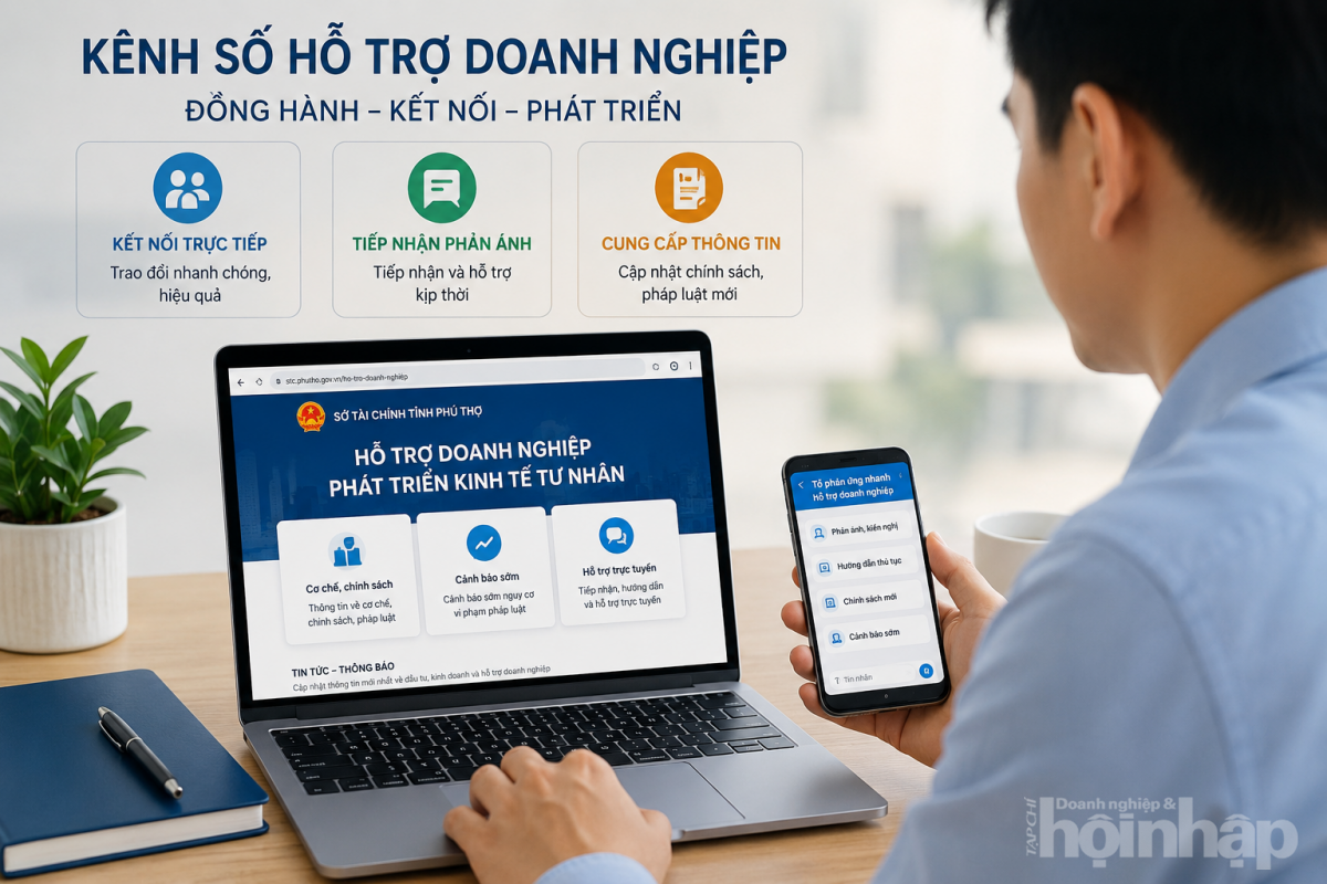 Phú Thọ thiết lập kênh số hỗ trợ doanh nghiệp