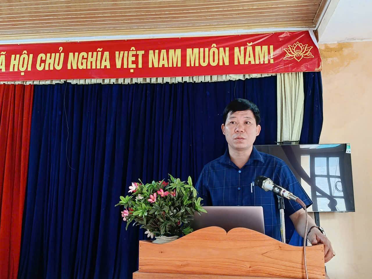 Phát biểu tại hội nghị, ông Trần Tuấn Anh - Phó Chủ tịch UBND xã Mỏ Vàng