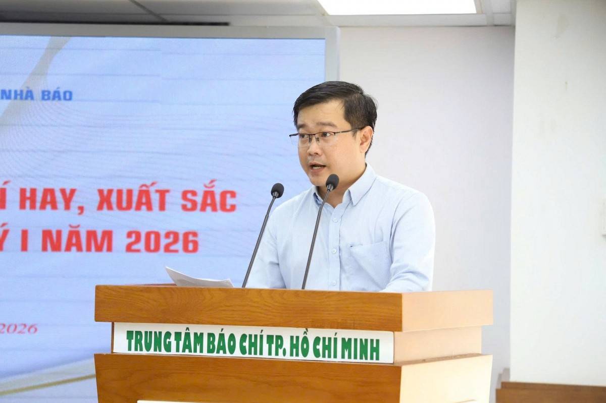 Ông Trần Minh Khiêm, Trưởng phòng Báo chí - Xuất bản, Sở Văn hóa và Thể thao TP.HCM - phát biểu