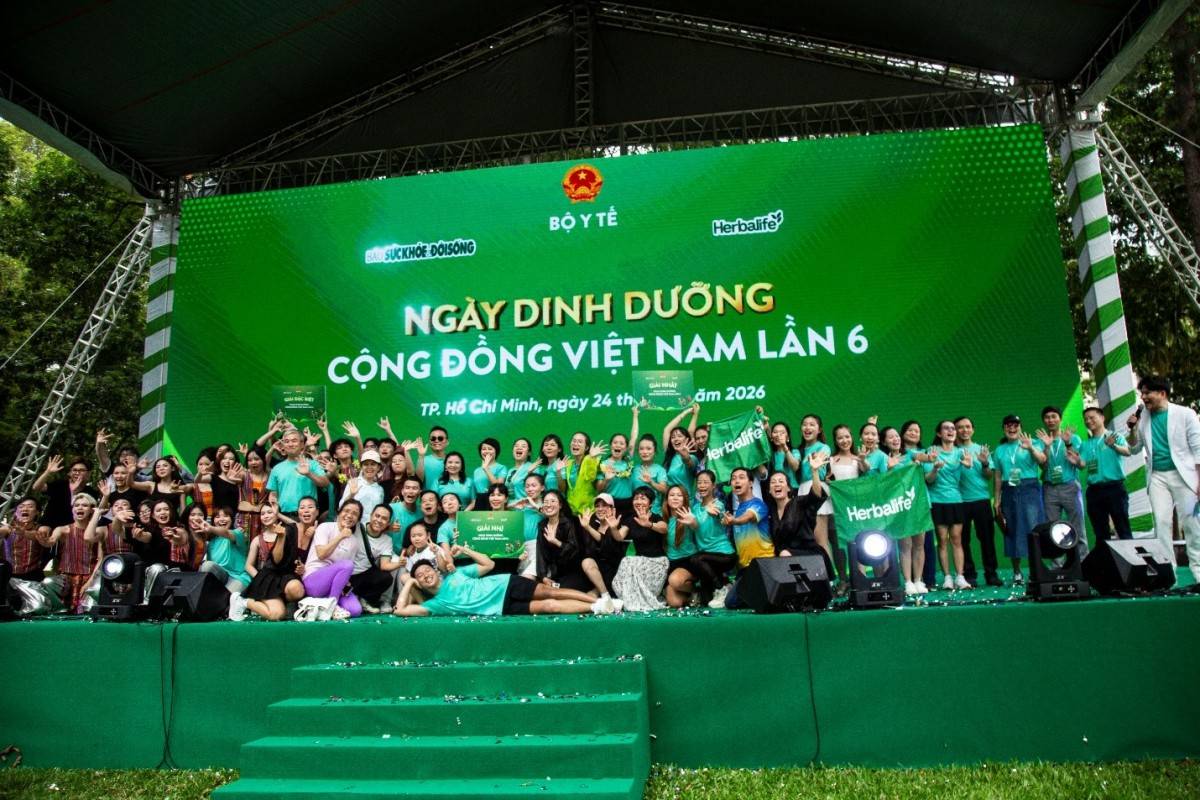 Hàng nghìn người tham gia Ngày Dinh dưỡng Cộng đồng Việt Nam 2026 tại TP. Hồ Chí Minh