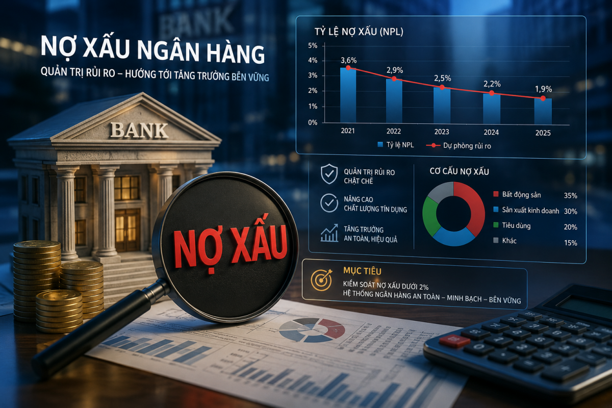 Đằng sau đà hạ nhiệt của nợ xấu là áp lực rủi ro chưa được giải tỏa