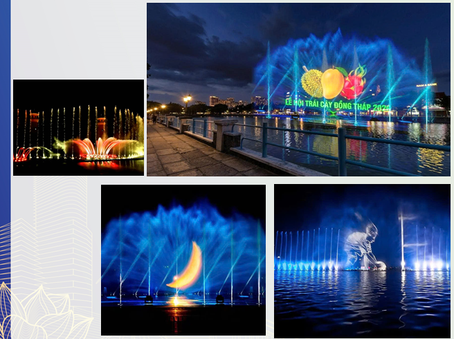 Phối cảnh dự kiến của Chương trình nhạc nước – ánh sáng – trình chiếu mapping nghệ thuật