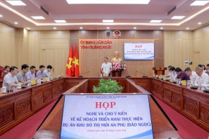 Quảng Ngãi thúc tiến độ Khu đô thị mới An Phú: Tạo điểm nhấn đô thị ven sông, mở rộng không gian phát triển
