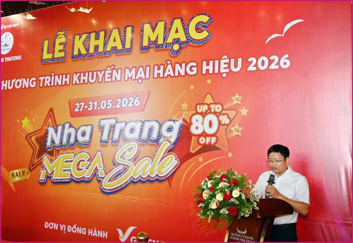Chương trình khuyến mãi Nha Trang Mega Sale 2026 tưng bừng mùa hè mua sắm hàng hiệu