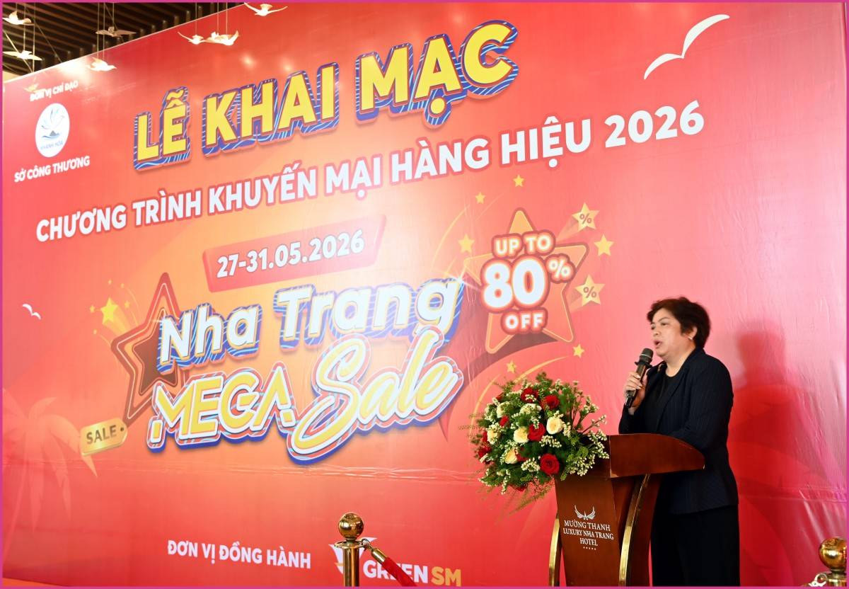Chương trình khuyến mãi Nha Trang Mega Sale 2026 tưng bừng mùa hè mua sắm hàng hiệu