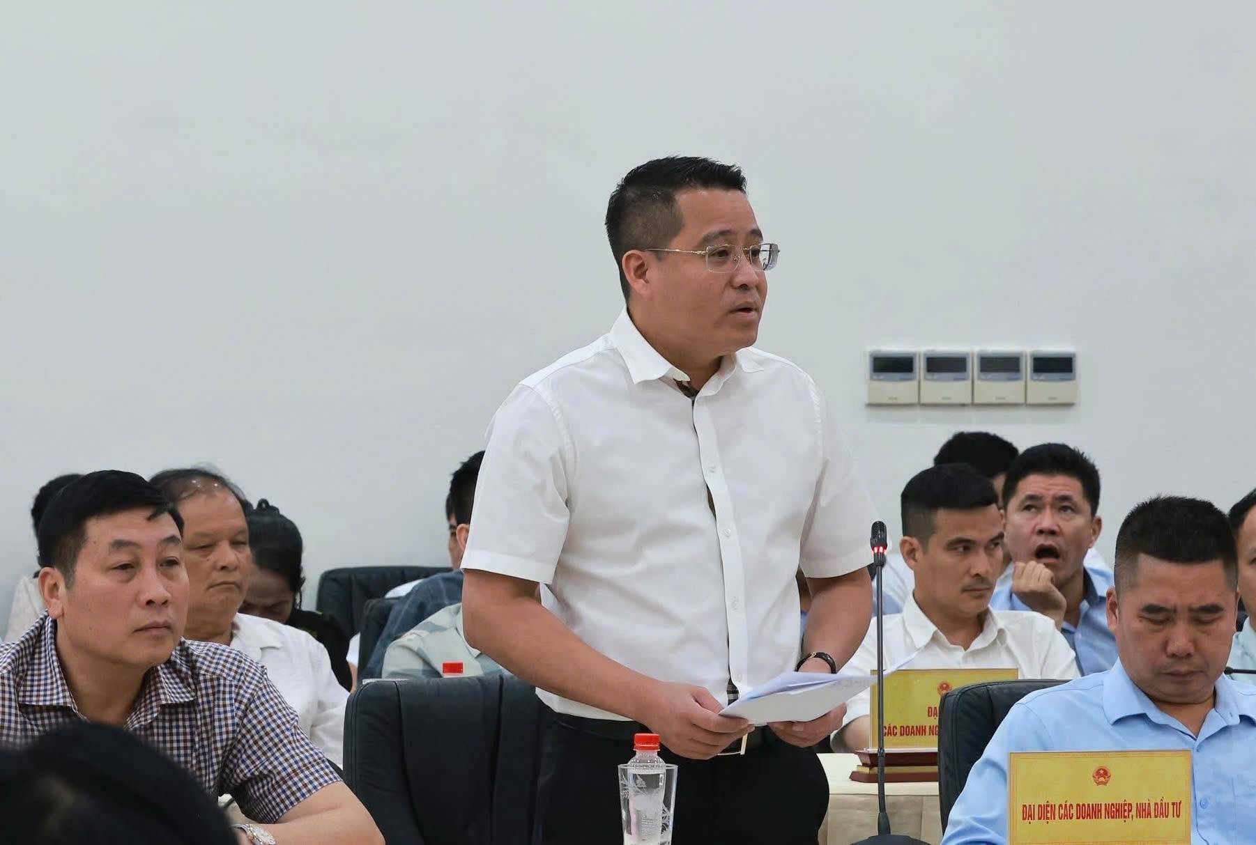 Đại diện doanh nghiệp phát biểu tại Hội nghị.