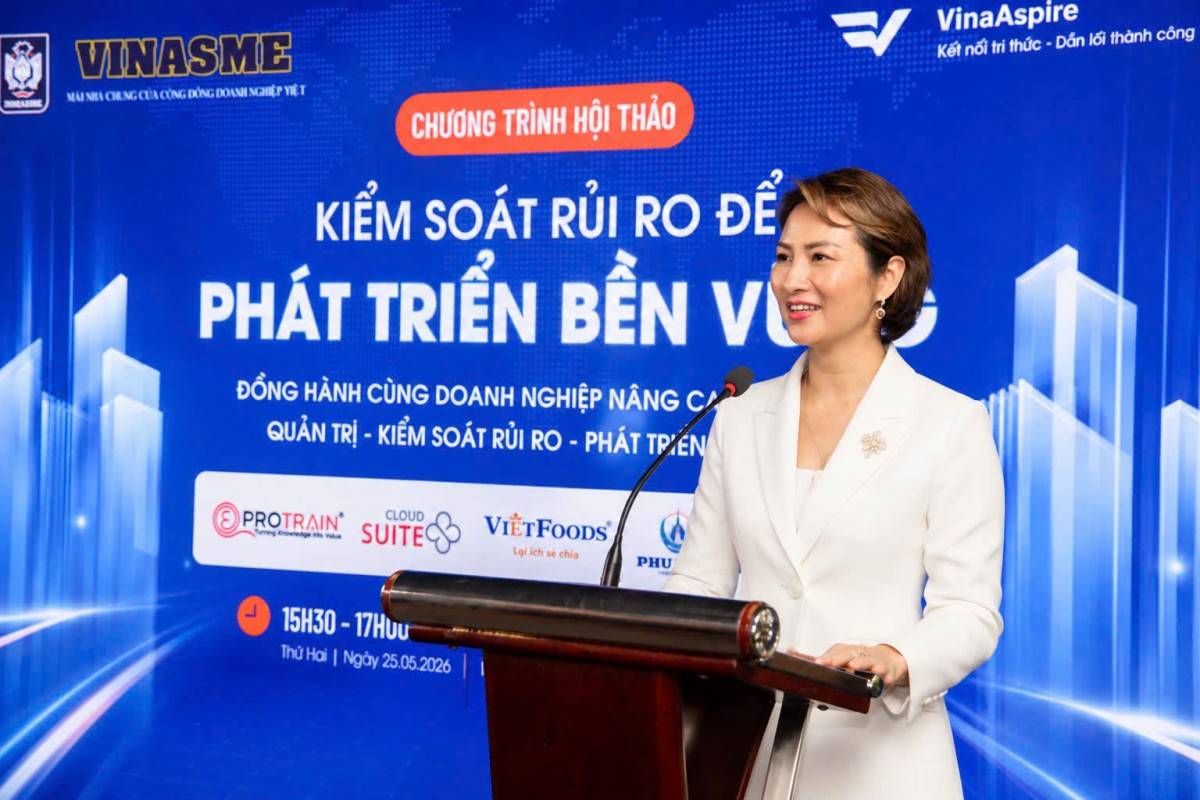 Bà Trần Thị Lan – Tổng Giám đốc Công ty Cổ phần Thương mại Cung ứng Nhân lực Việt Hàn, hội viên Hiệp hội Doanh nghiệp nhỏ và vừa Việt Nam